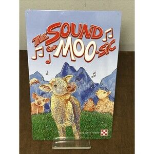 Purina Feed Promo Advertising Metal Tin Sign Sound Of Moosic Cow Sheep Pig Goose